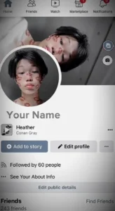 Facebook FB Profile Capcut Template
