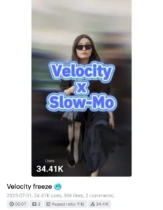 Swipe Velocity Capcut Template