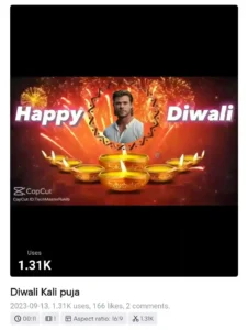 Happy deepavali capcut Template