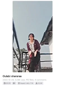 Gulabi shararaa capcut Template