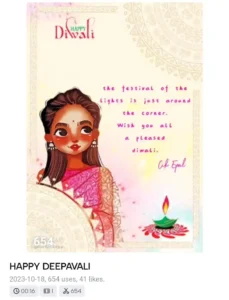 Happy deepavali capcut Template