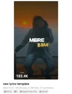 Humnava X Divine Capcut Template Link