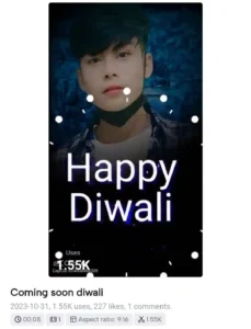 Coming soon diwali capcut Template