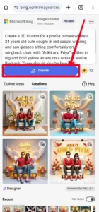 Bing AI 3D Couple Wings T Shirt Name Image Generator