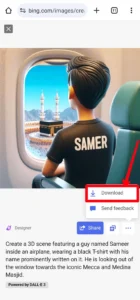 Bing AI 3D Makka Madina Masjid T Shirt Name Image Generator