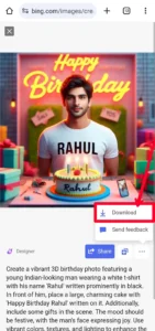 Bing Ai 3D Happy Birthday T Shirt Name Image Generator