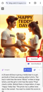 Bing AI 3D Teddy Day T Shirt Name Image Generator