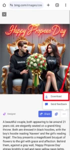 Bing AI Happy Propose day T Shirt Name Image Generator