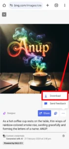 Bing AI Smoke Name Image Generator