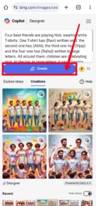 Bing AI 4 BestFriends Holi T Shirt Name Image Generator