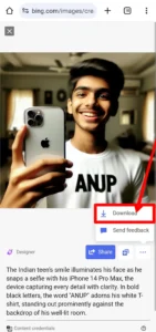 Bing AI IPhone Selfie T Shirt Name Image Generator