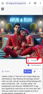 Bing AI Wedding Night Name Image Generator