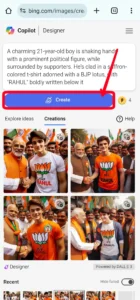 Bing AI BJP Congress T Shirt Name Image generator