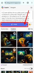 Bing AI IPL Jersey T Shirt Name Image generator