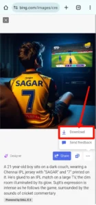 Bing AI IPL Jersey T Shirt Name Image generator