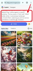 Bing AI Mother's Day T Shirt Name Image generator
