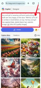 Bing AI Navratri Couple Name Image Generator