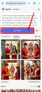 Bing AI Navratri Couple Name Image Generator