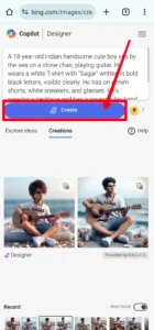 Bing AI Playing Guitar Name Image generator