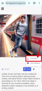 Bing AI Railway Station Boy T Shirt Name Image generator