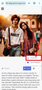 Bing AI College Couple T Shirt Name Photo generator
