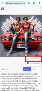 Bing Best Friends Wings Name Photo generator