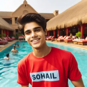 swimming pool boy image