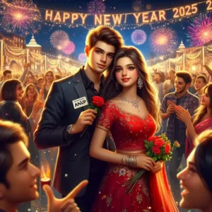 couple new year ai photo editing