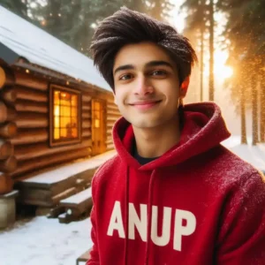 winter ai photo editing boy
