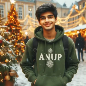 winter season ai boy photo editing