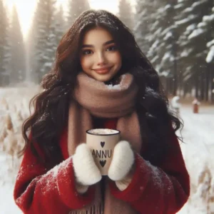 winter session ai photo editing girl