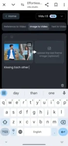 Vidu AI Kissing AI Prompts
