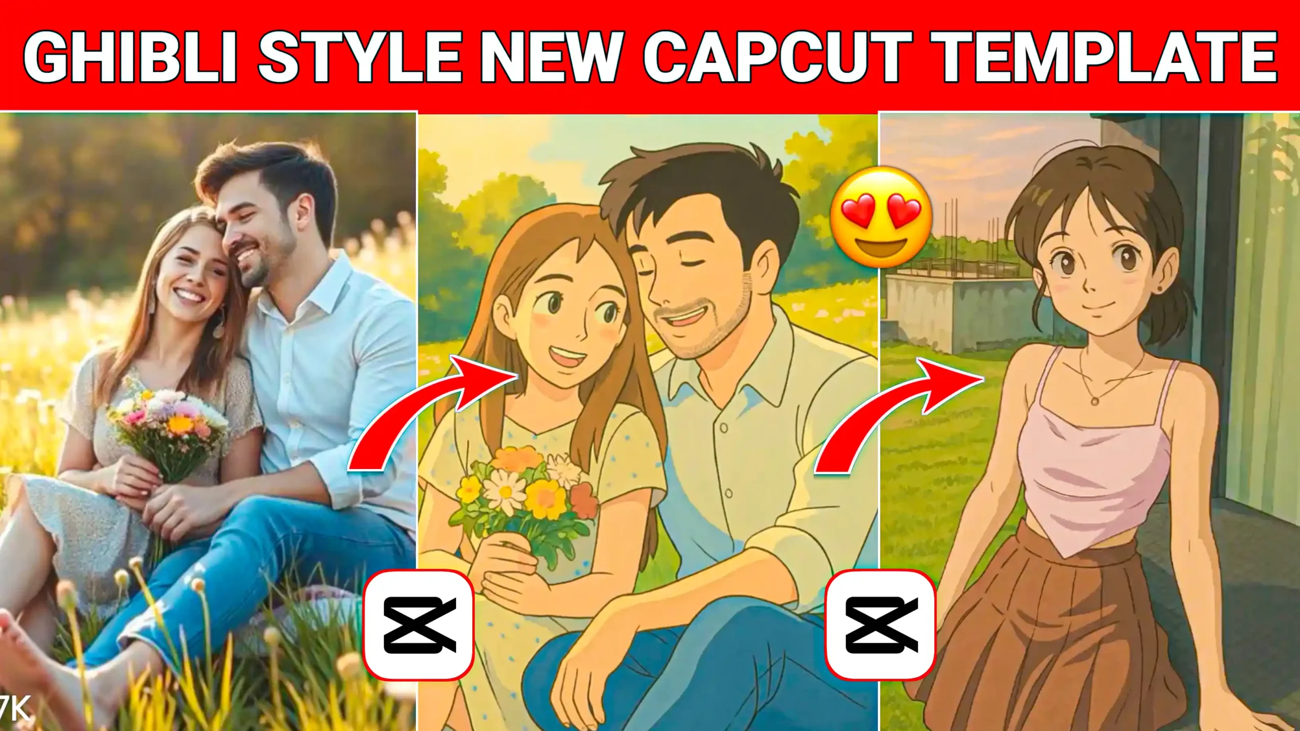 Ghibli Cartoon Style Capcut Template