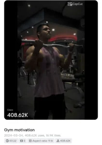 Gym Capcut Template