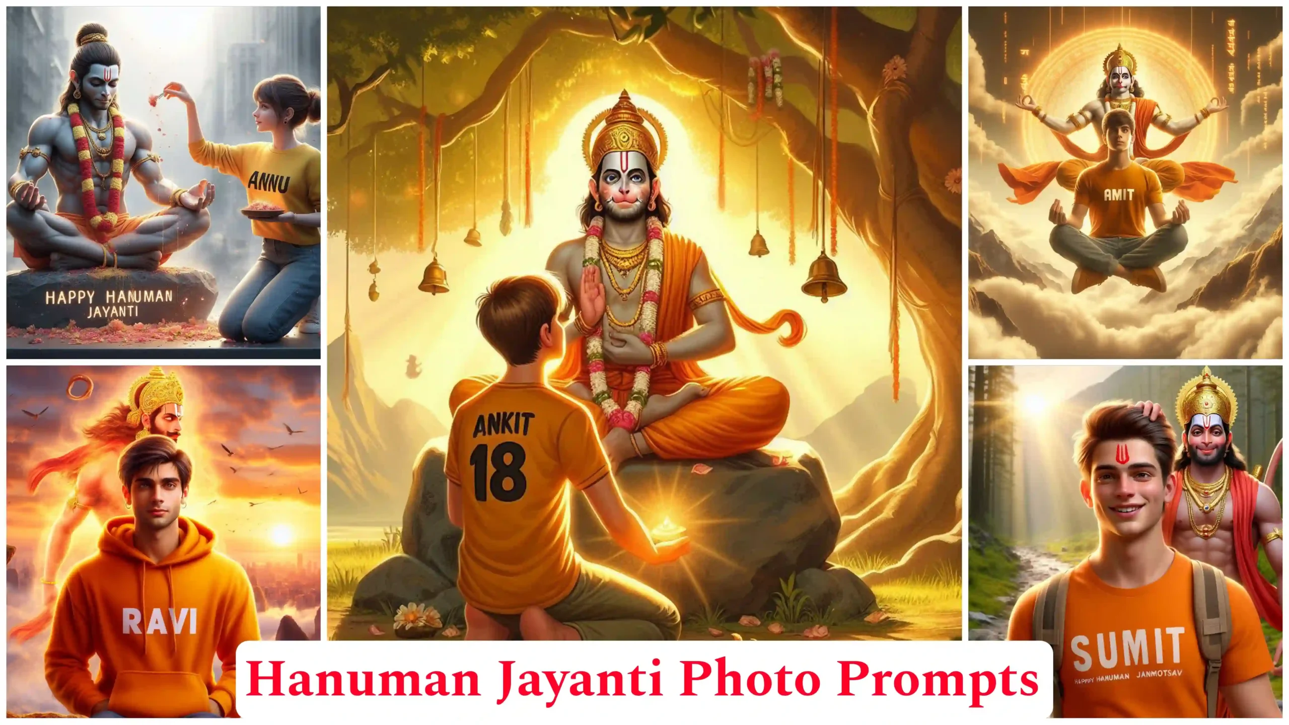 Hanuman Jayanti Name Ai Photo Editing