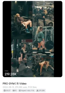 Trending Gym Capcut Template