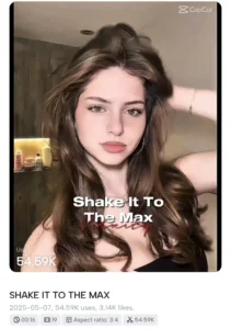 shake it to the max capcut