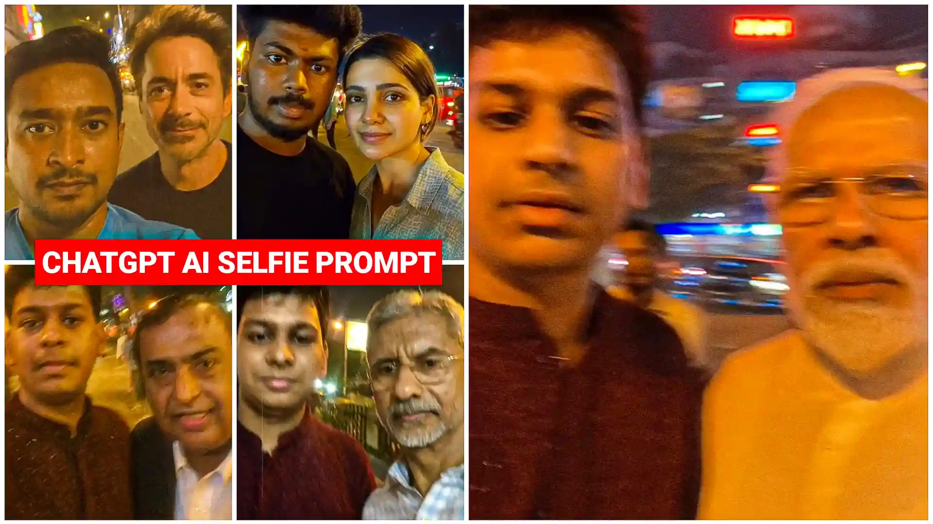 ChatGpt Celebrity Blury Selfie AI Photo Editing Prompts