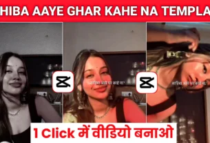 Sahiba Aaye Ghar Kahe Na Capcut Template