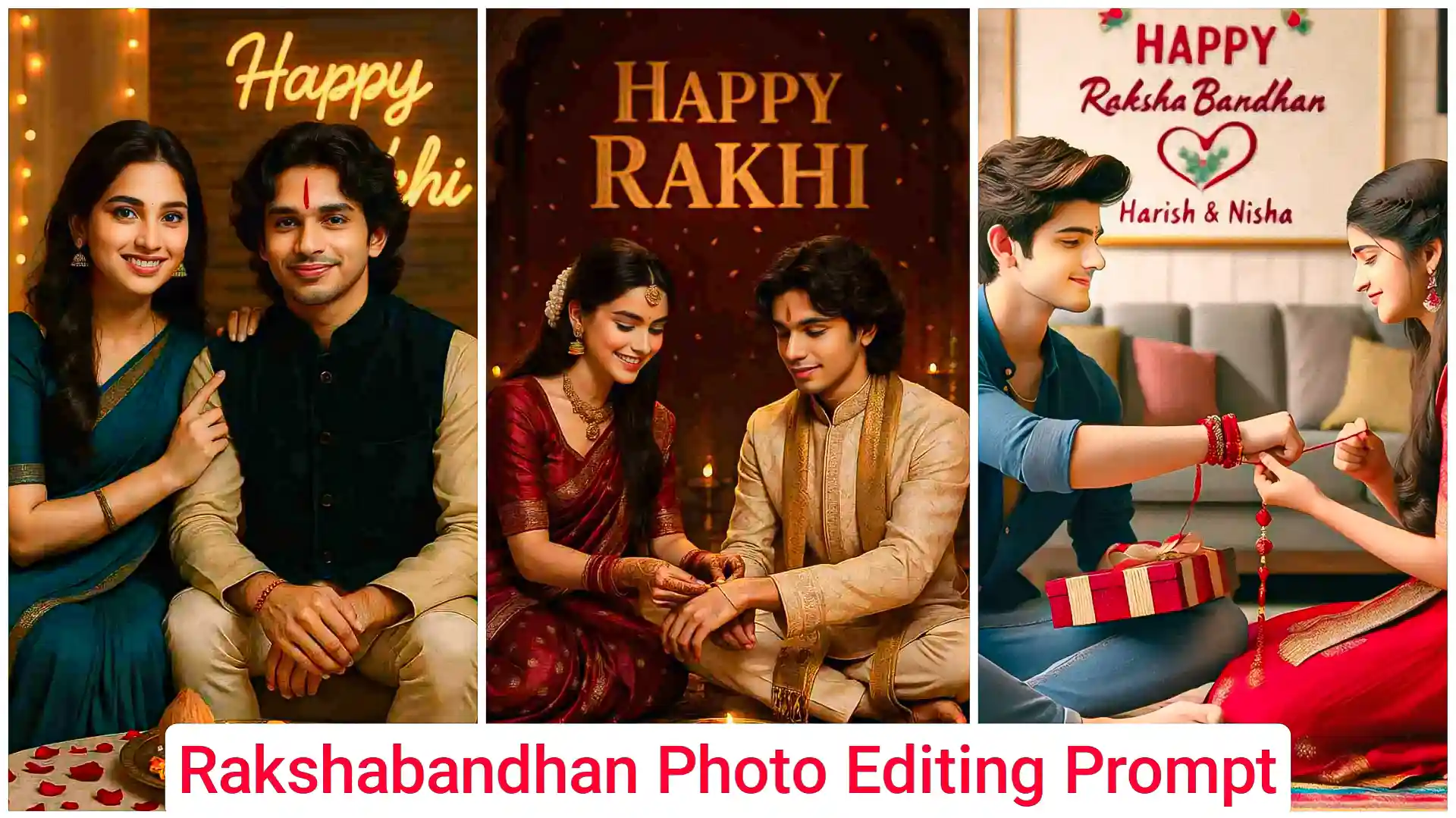 Chatgpt Raksha Bandhan AI Photo Editing Prompts