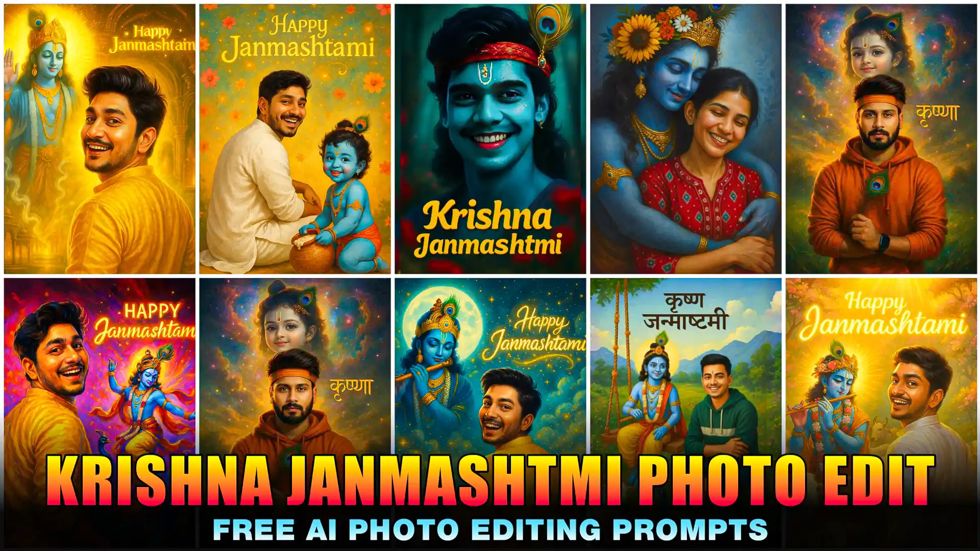 Krishna Janmashtami Chat GPT Ai Photo Editing Prompts