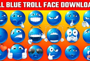 Blue Troll Face Pack Free Download