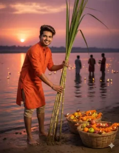 trending chhath puja ai photo editing prompts