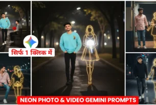 Gemini Glowing Drawing Couple AI Photo Editing Prompts