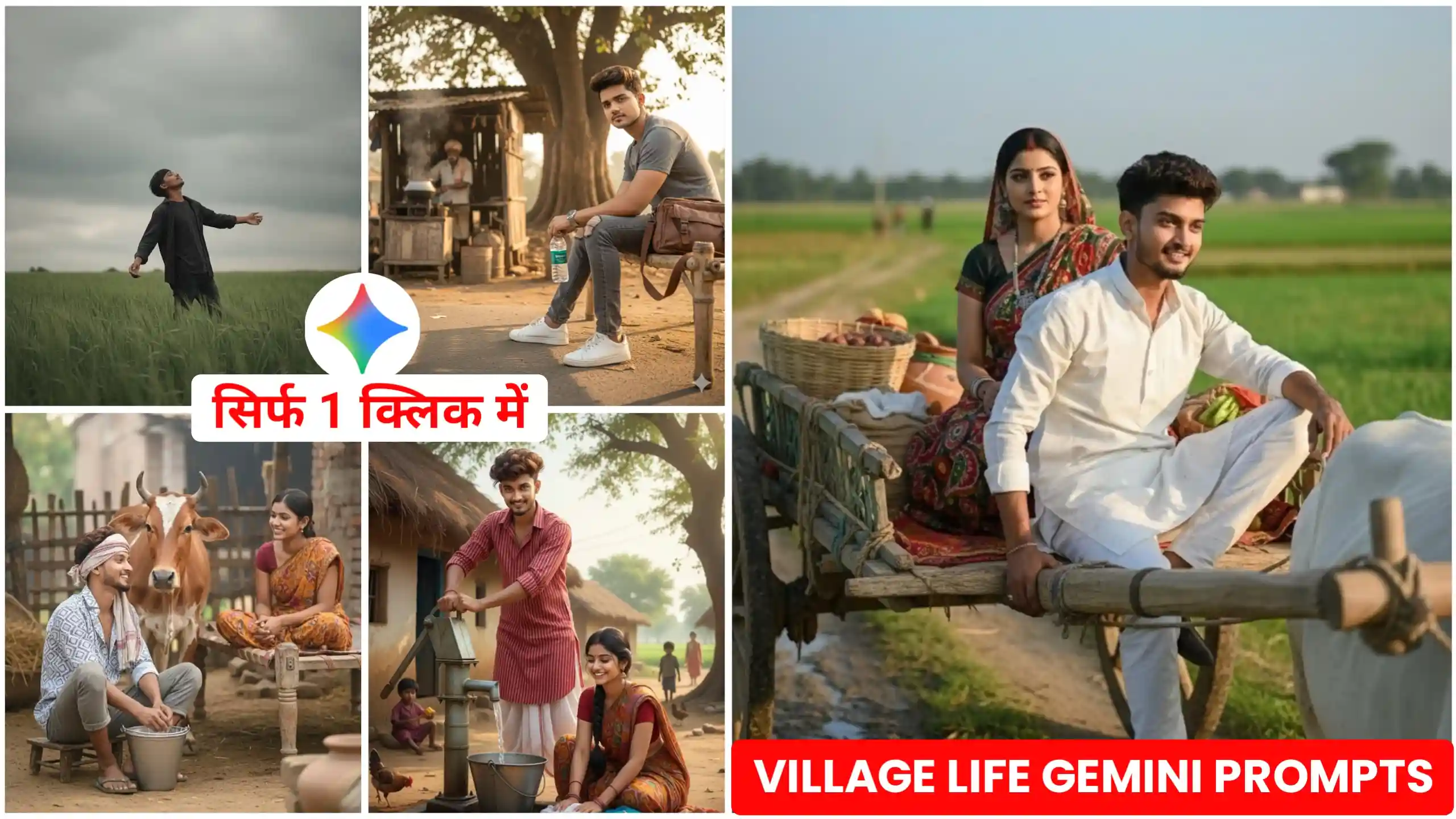 Google Gemini Village Life Ai Photo Editing Prompts