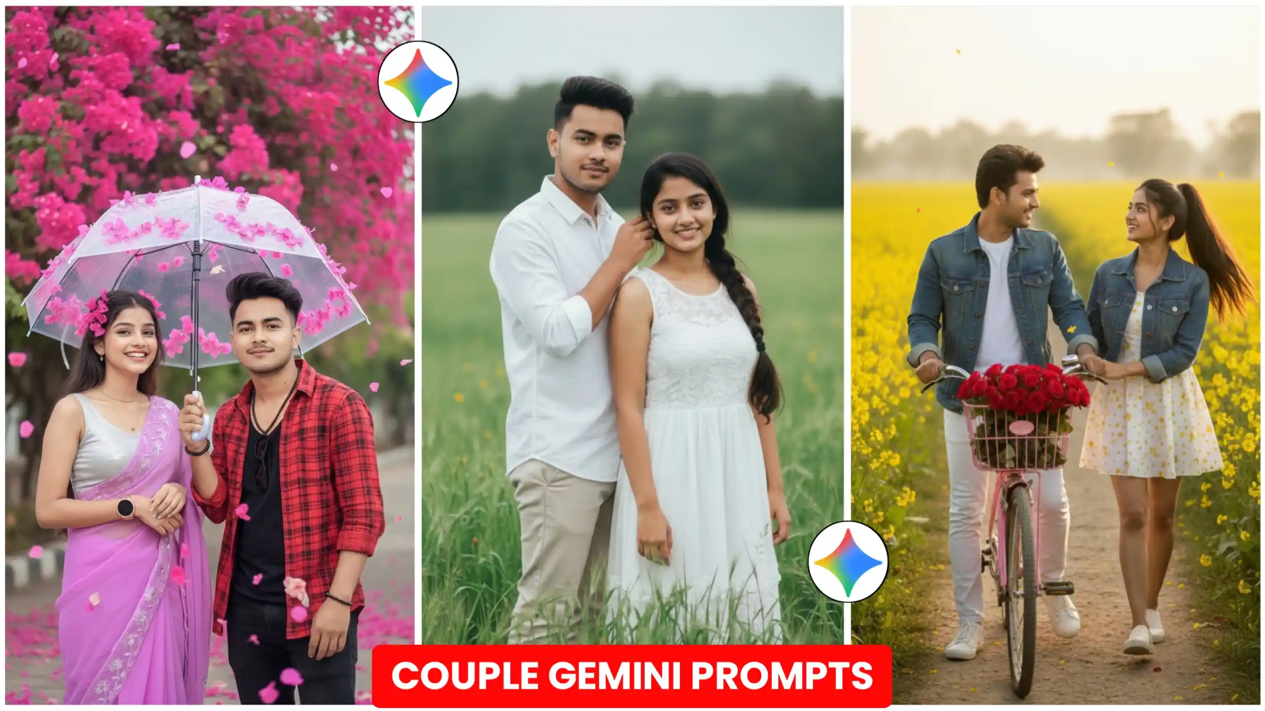 New 100+ Gemini AI Couple Portrait Photo Editing Prompts