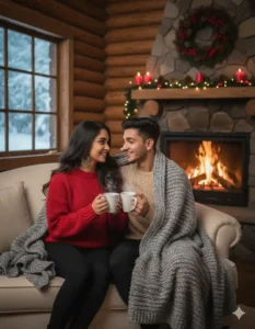 gemini winter couple photo editing prompt