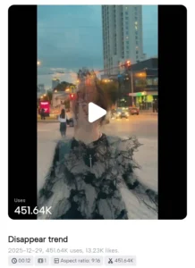 Disappear trend Capcut Template