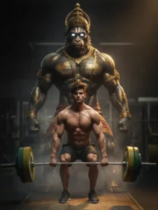 Hanuman ji gym photo editing prompts