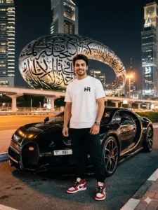 ai photo editing boys with car